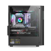 SEGOTEP Axe 5 Siyah 650W 80+ Midi Tower Kasa (Rainbow Fan)