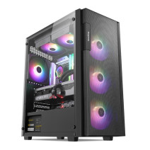 SEGOTEP Axe 5 Siyah 650W 80+ Midi Tower Kasa (Rainbow Fan)