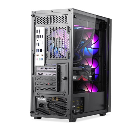 SEGOTEP Axe 5 Siyah 650W 80+ Midi Tower Kasa (Rainbow Fan)